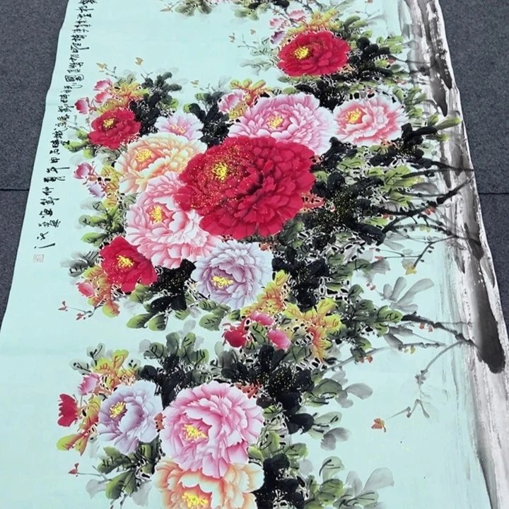 竖款潮汇书出艺术作品