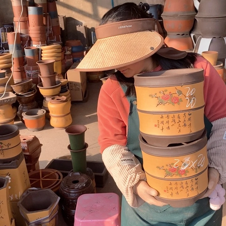 紫砂花盆紫砂花盆