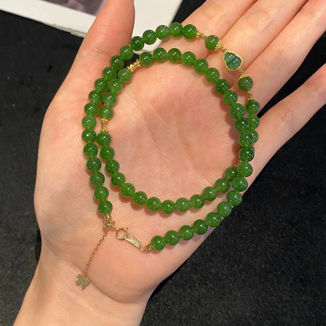 18K金 和田玉项链 241838