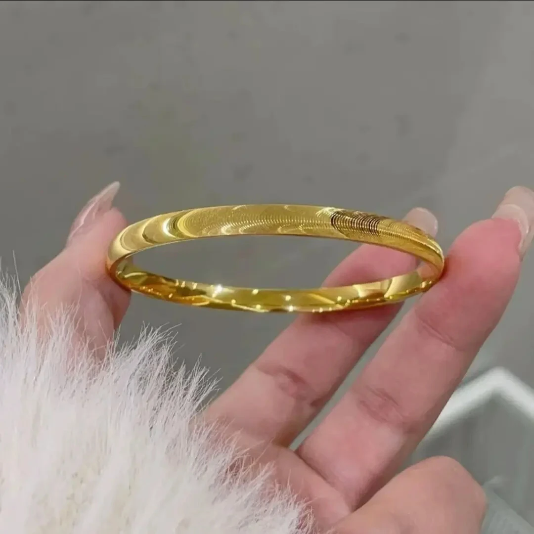 【矿金好物】 猫眼金色手镯 时尚轻奢百搭