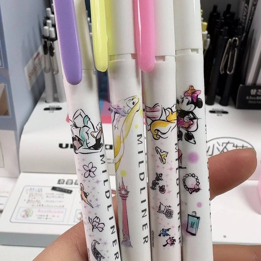 斑马公主荧光笔四支