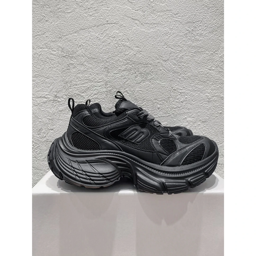 2025夏季新款潮流时尚厚底增高网面透气运动百搭休闲老爹鞋