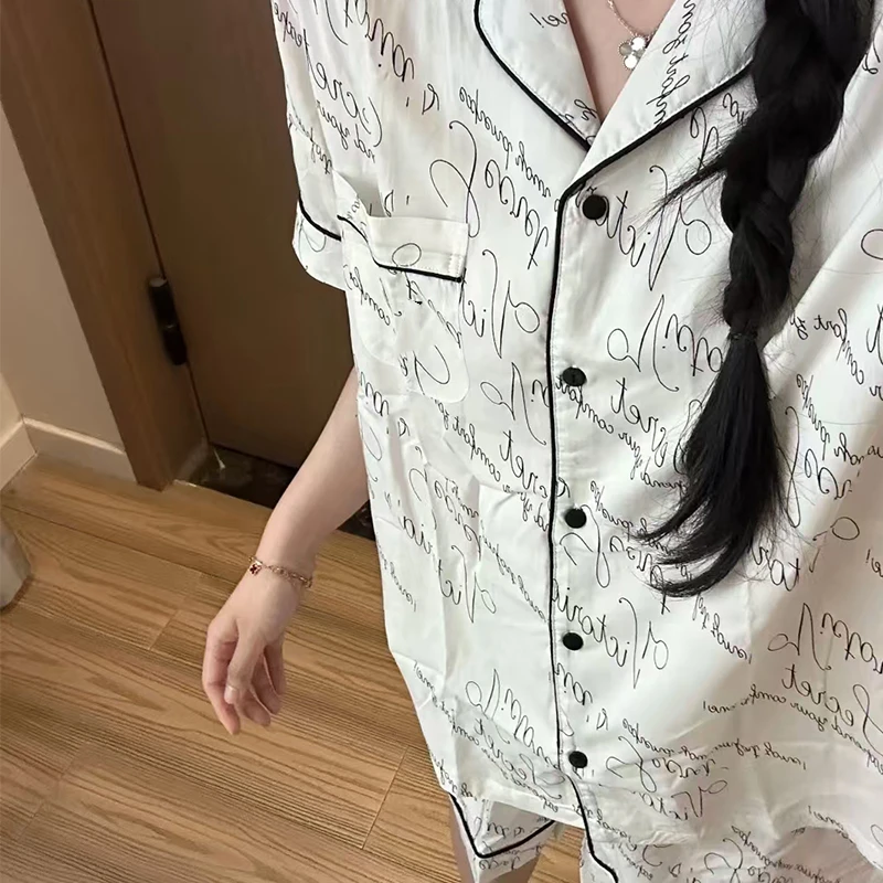 小众设计轻奢潮牌莱赛尔家居服-短袖长裤/短袖短裤