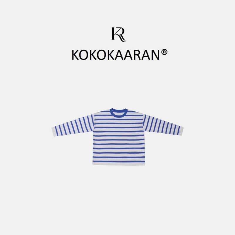 kokokaaran/可可咔伦 2025新款百搭简约通勤条纹针织衫SH250173