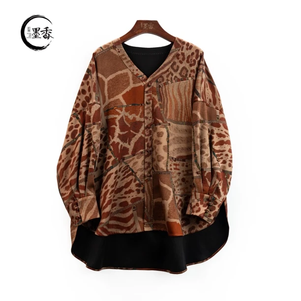 XuanGeMoXiang/轩阁墨香【幻豹】新中式国风民族 高定衬衫 MX88896