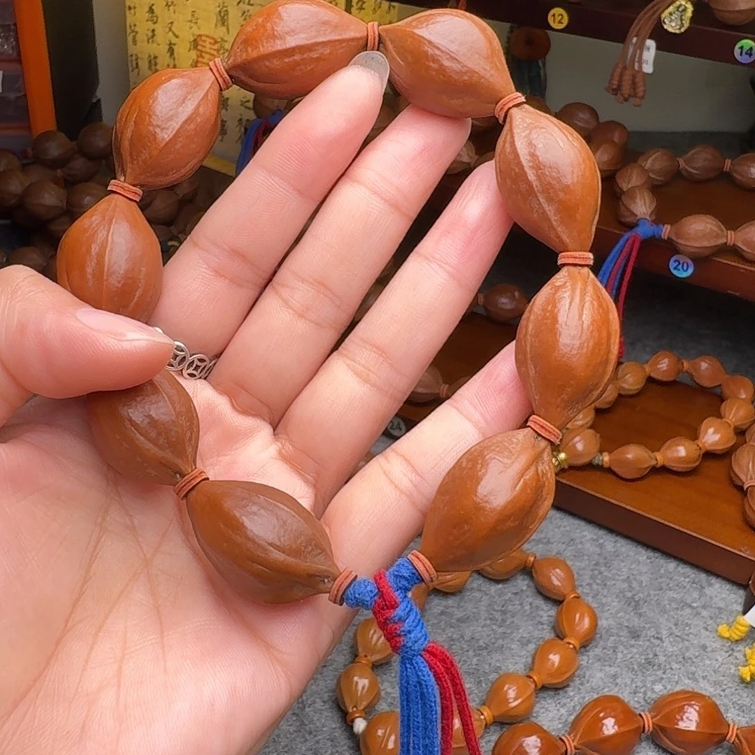 橄榄核手串19+/30老核 原皮带霜 梅林铁核