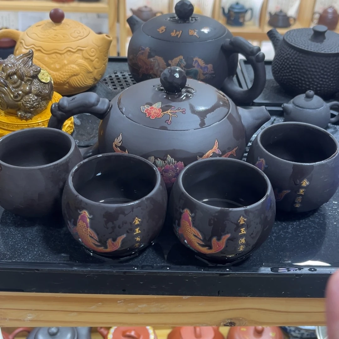 茶杯紫砂紫砂壶一壶4杯