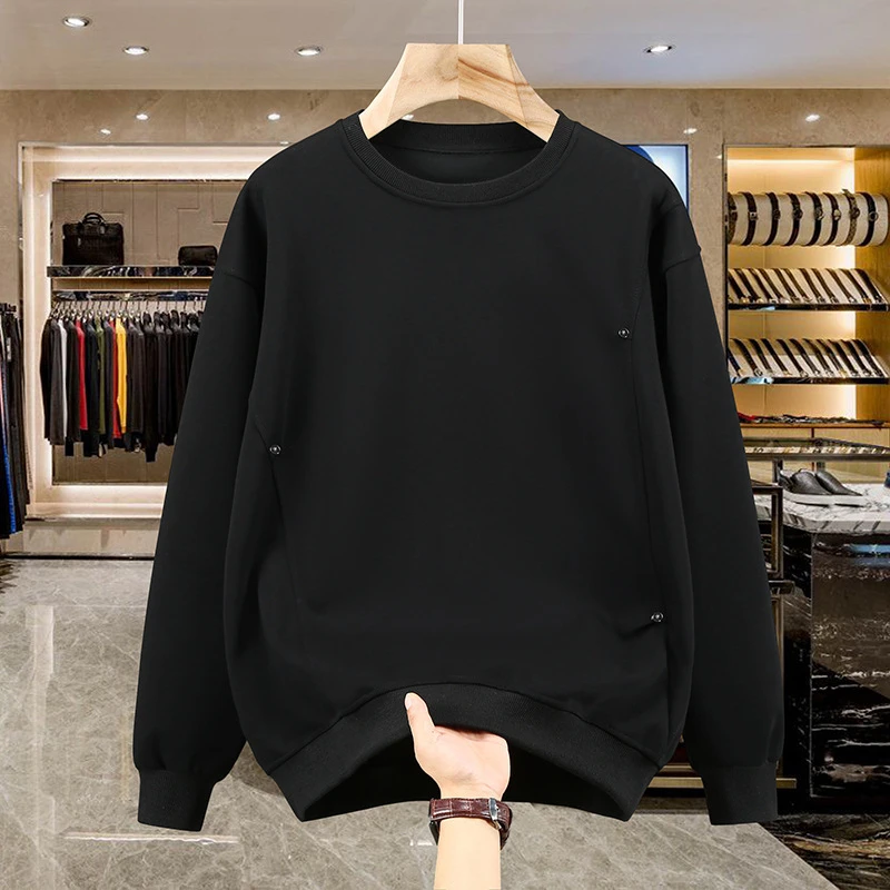 潮流加肥加大码男士卫衣休闲春秋套装加厚潮衣服大宽松外套运动服