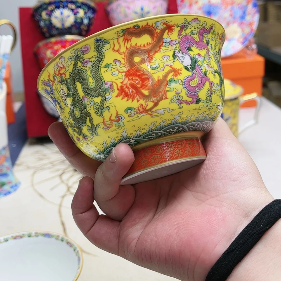 【闪购商品】珐琅4.8英寸6龙。。。。