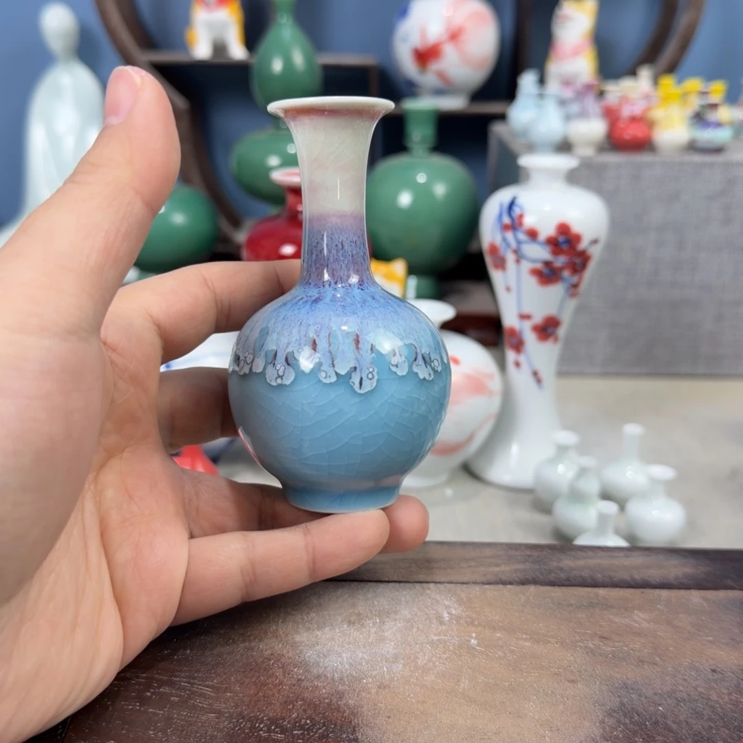 陶瓷手工小花器摆件