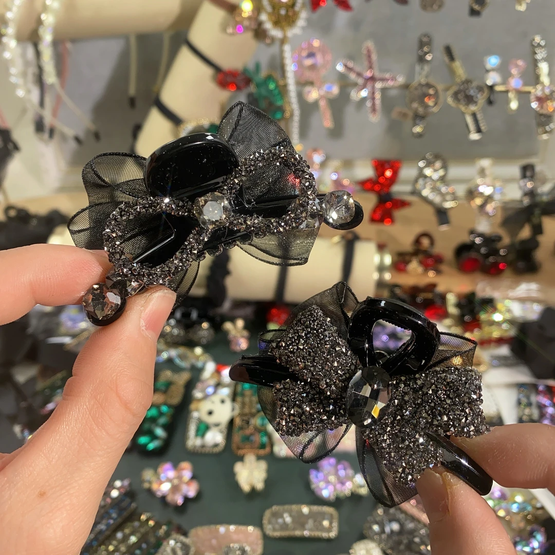 Z0355-韩版-八字-蝴蝶结-中号-抓夹≈7cm