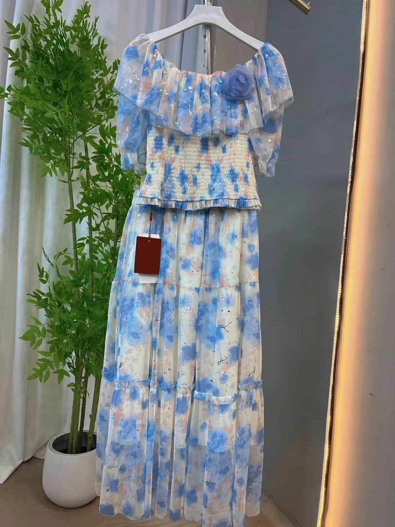 B48冰冰专属品牌女装（依枫林）夏款气质修身显瘦连衣裙