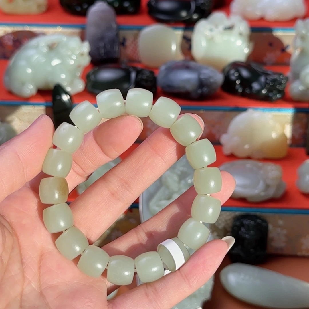 未镶嵌手串和田玉若羌黄口