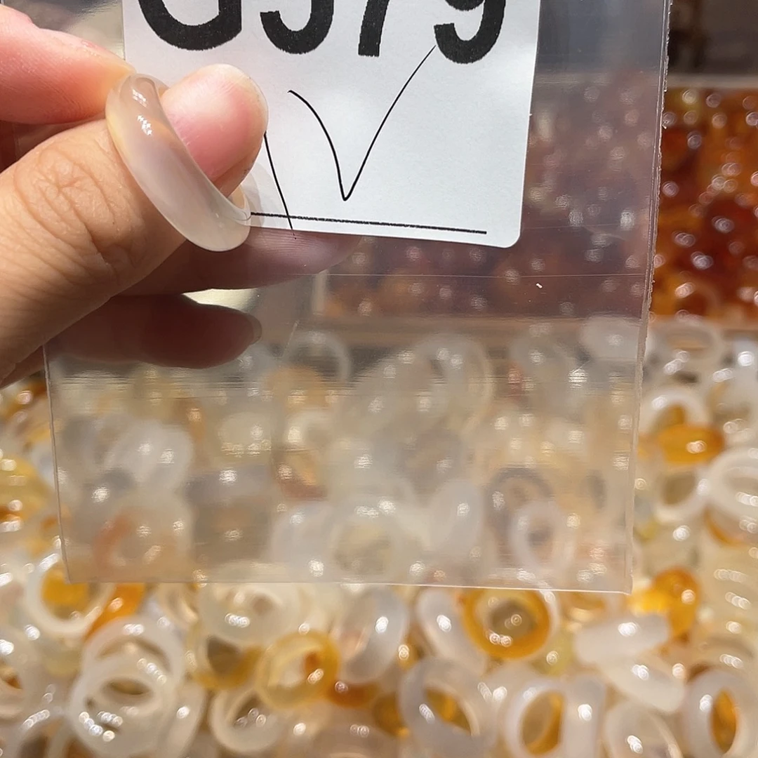 玛瑙/玉髓合金戒指579