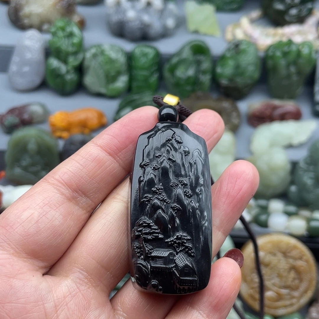 和田玉未镶嵌颈饰