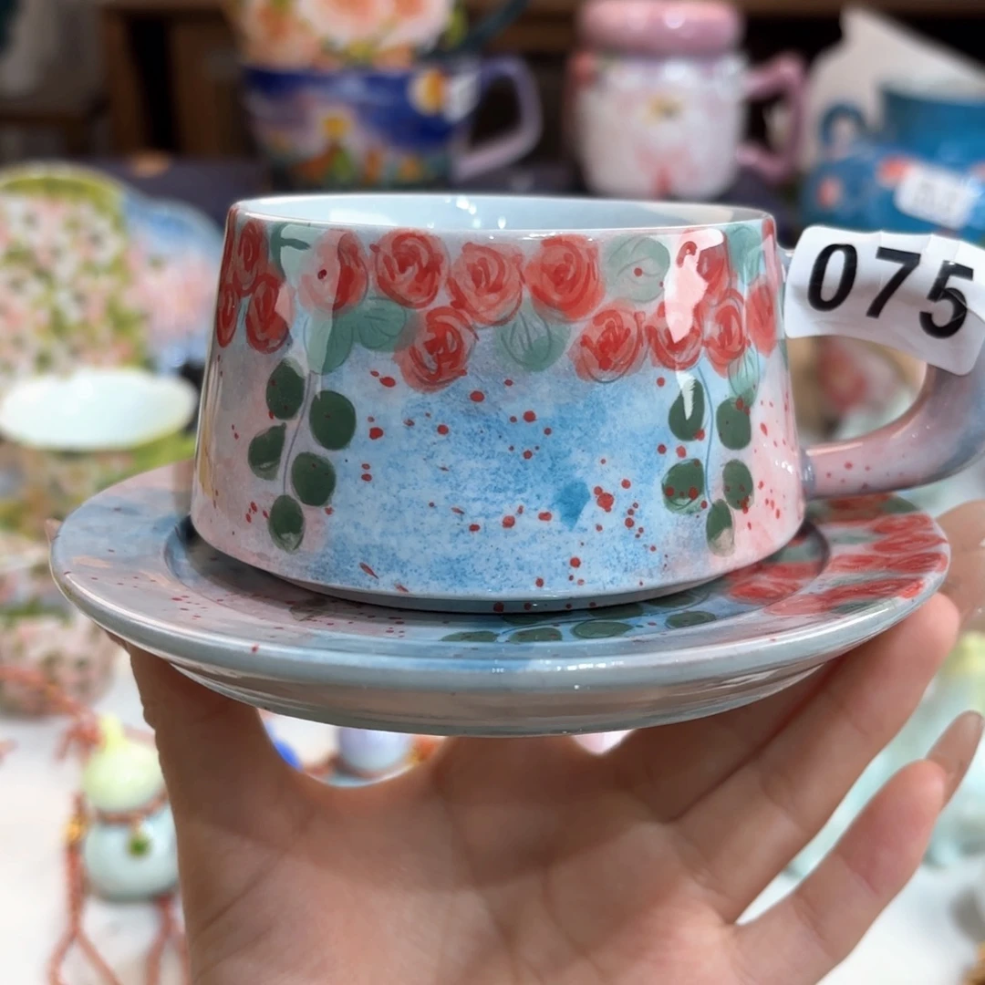 景德镇手绘高温釉下彩陶瓷茶具