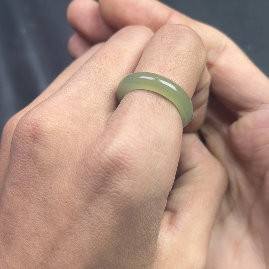 和田玉颈饰未镶嵌多样性钢板料戒圈