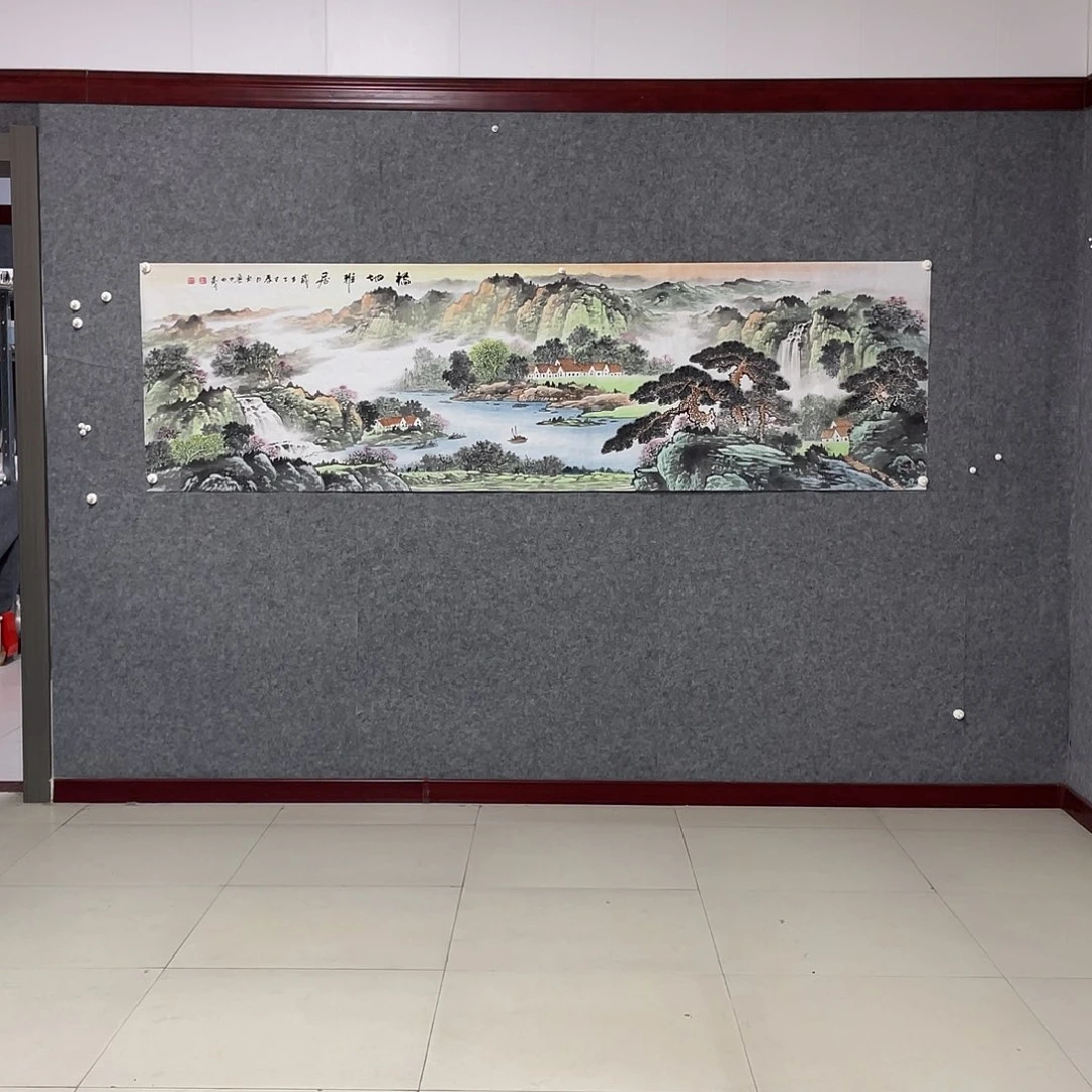 国画用****0八尺对开画芯