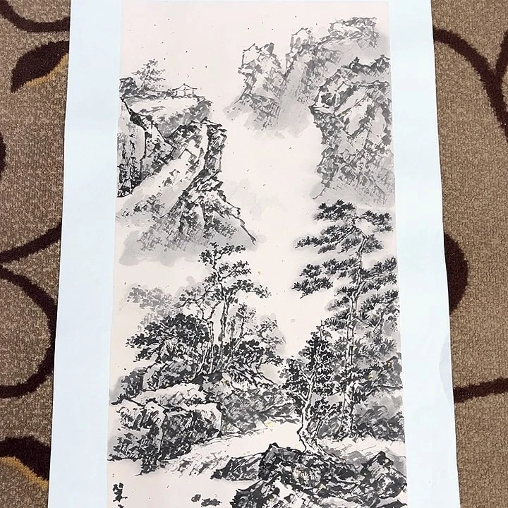 国画四尺四开施笔杰