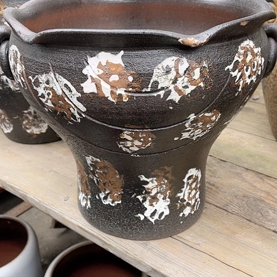 紫砂花盆高度29口径30