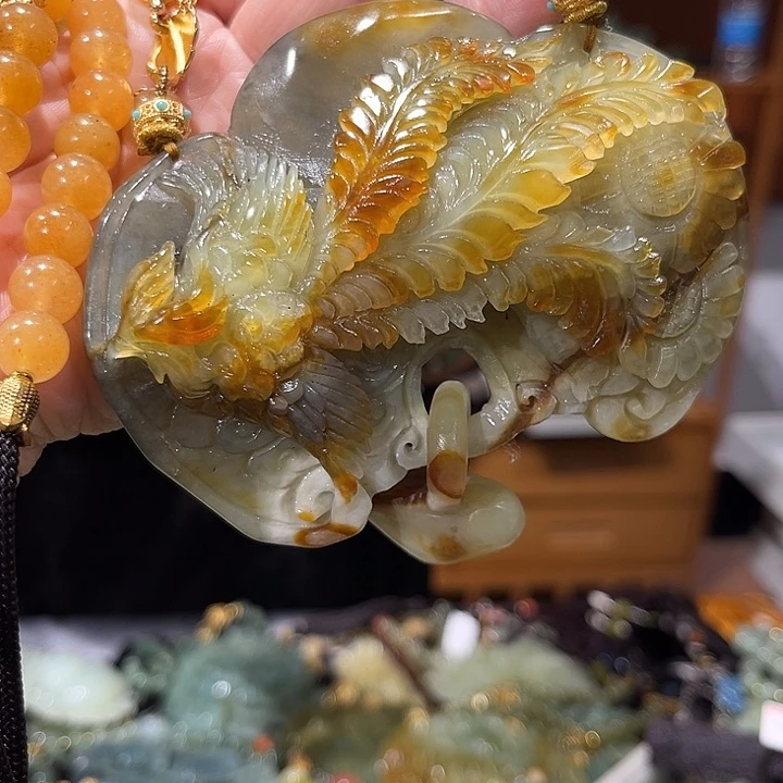 未镶嵌岫玉毛衣链