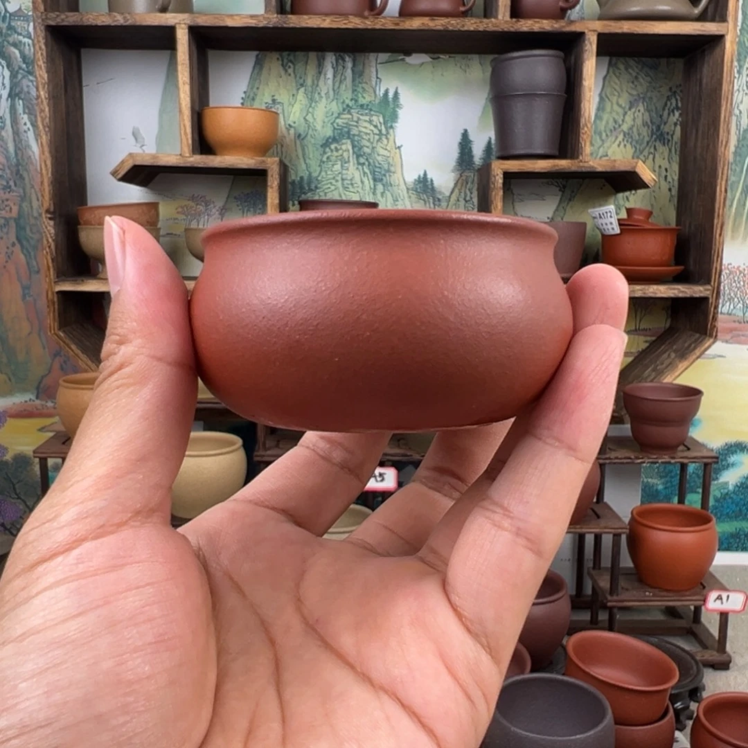 茶杯紫砂拙器甄选，纯原本矿。