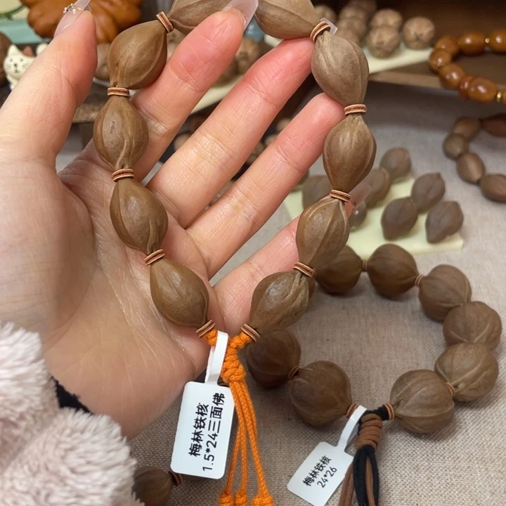 手串/手链橄榄核梅林铁核15.24头货三面佛