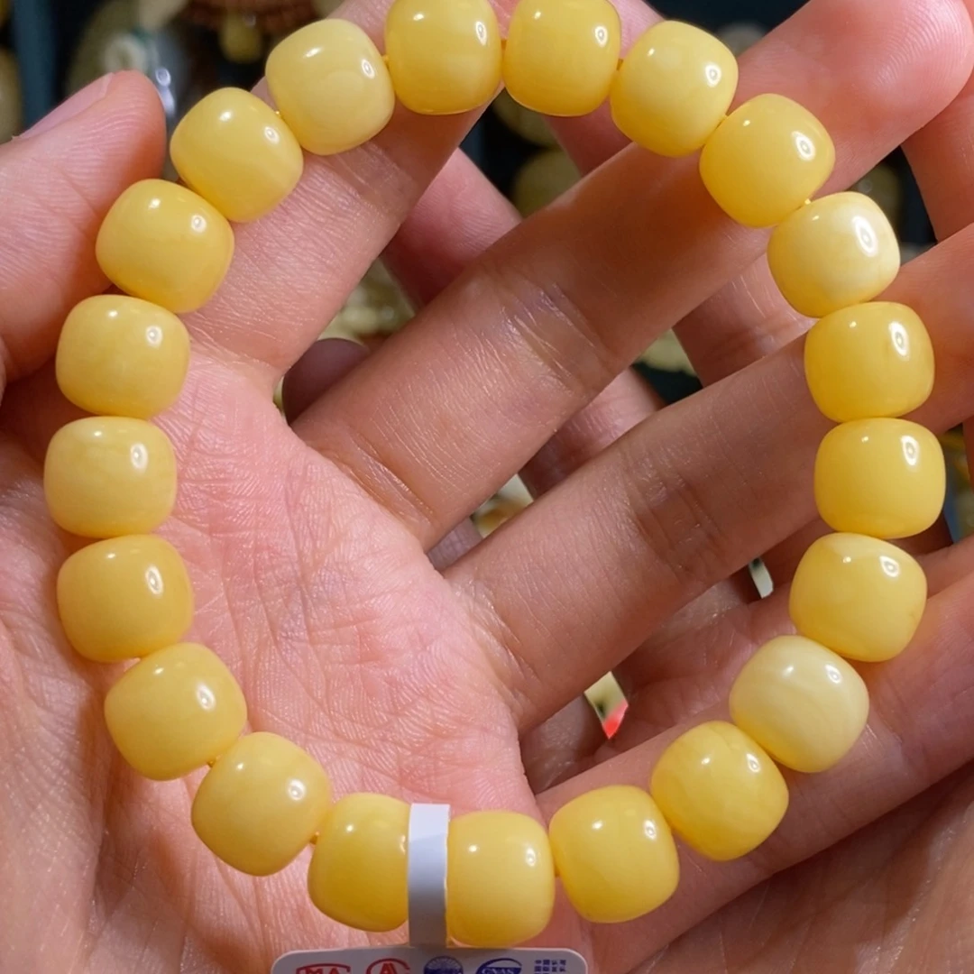 蜜蜡裸石未镶嵌10.5手串