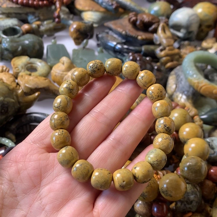 岫岩河磨玉（透闪石质玉）未镶嵌笔搁