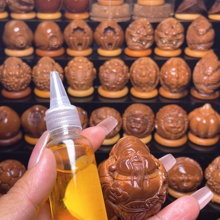 橄榄核把件孝*橄榄雕刻