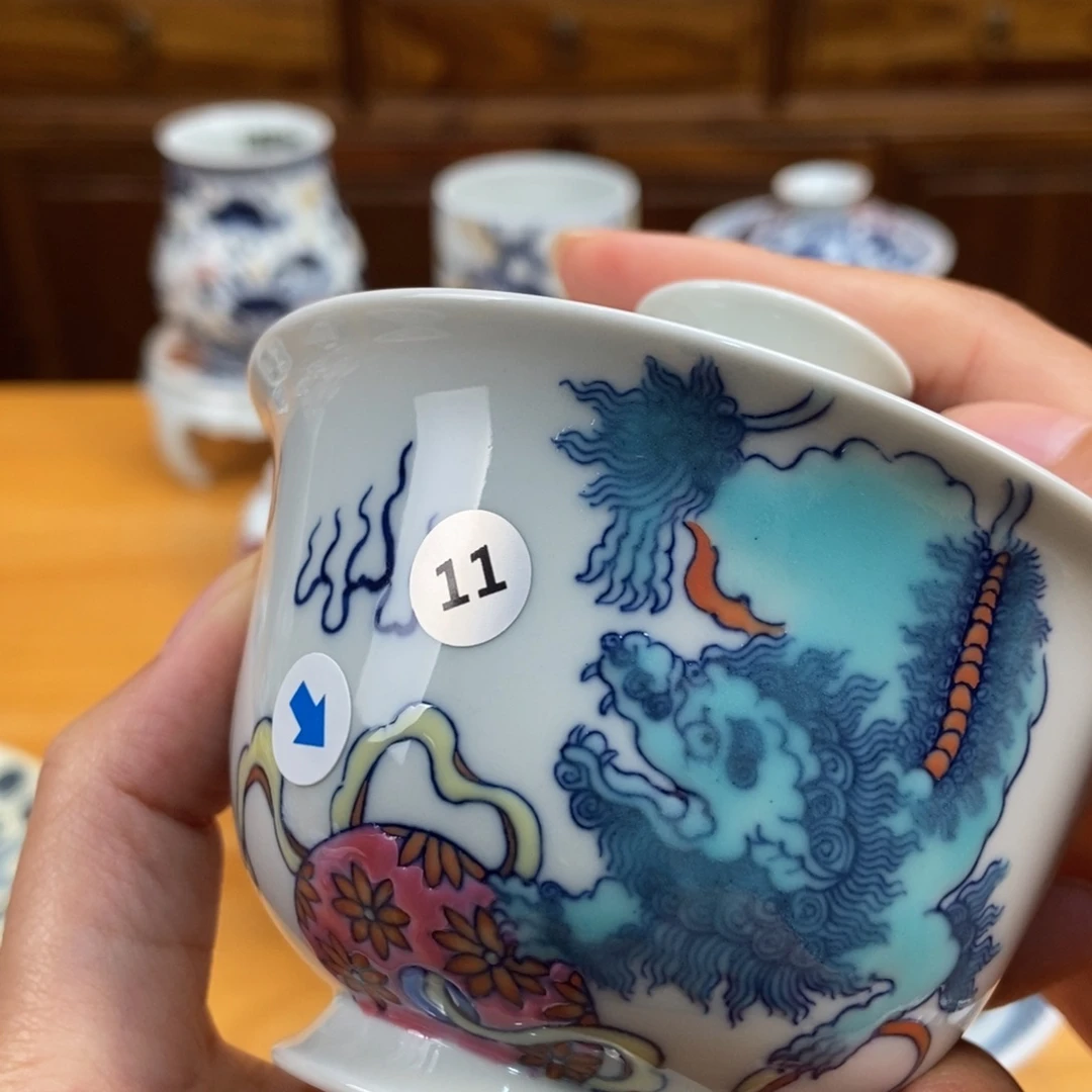 景德镇手绘现代茶具，非古董