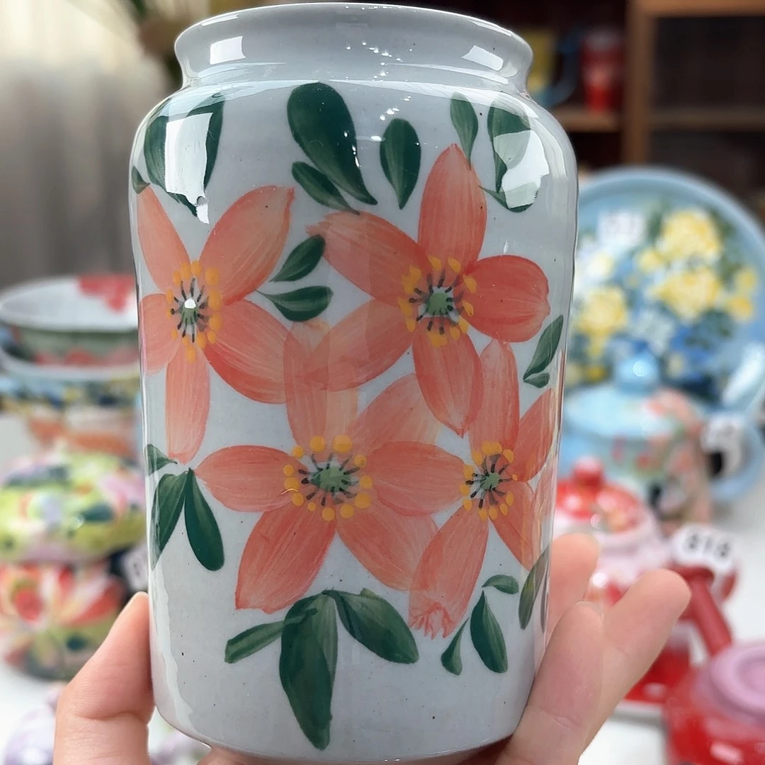 景德镇手绘高温釉下彩陶瓷茶具