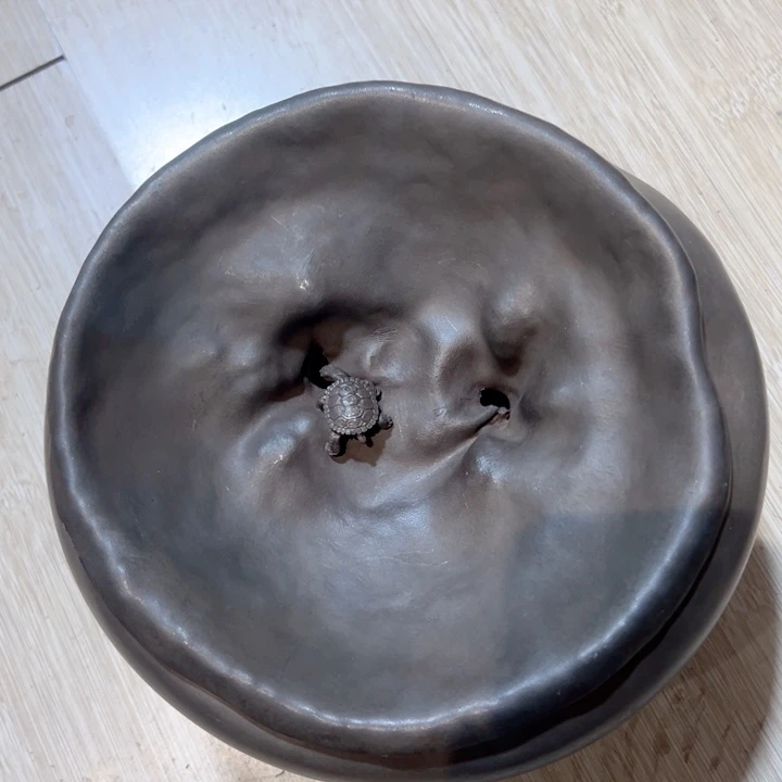 鞠***鞠瓷板中古工艺品摆件