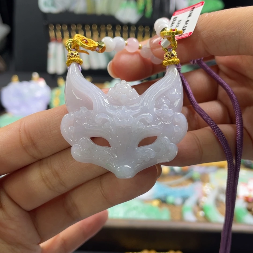 翡翠未镶嵌颈饰代编织