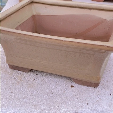 紫砂花盆长27宽22高度11瑕疵