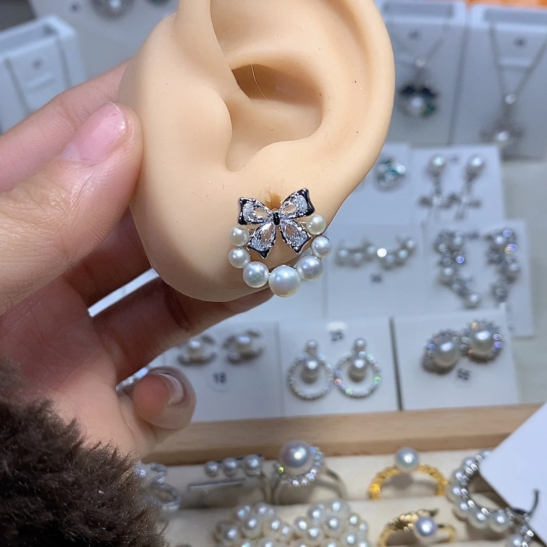 耳饰未镶嵌淡水珍珠