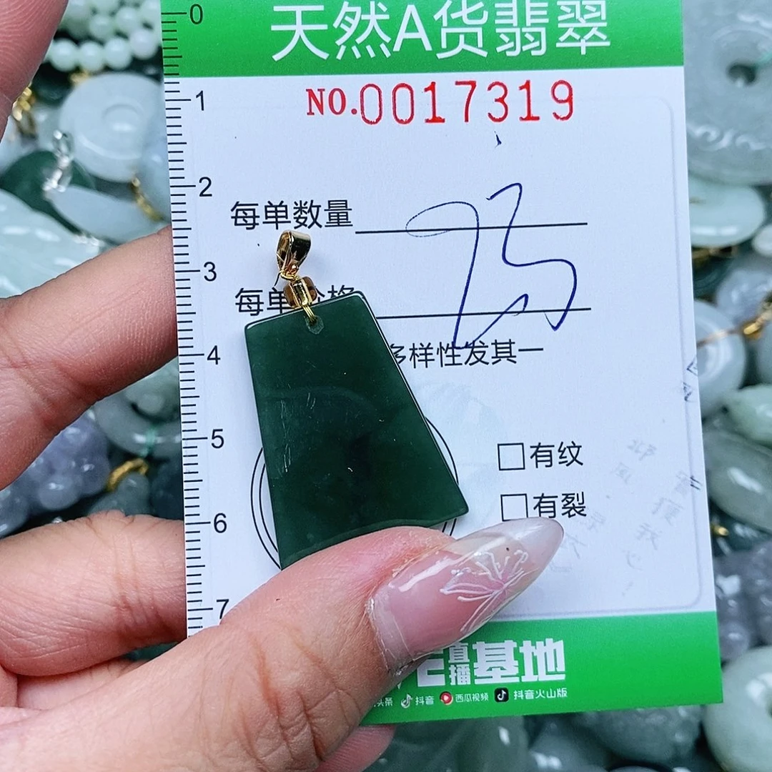 翡翠未镶嵌吊坠(不含链)