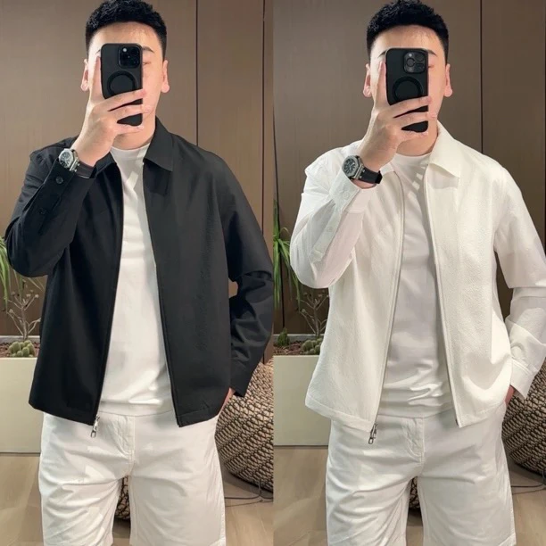 TM-2174男士翻领轻薄外套