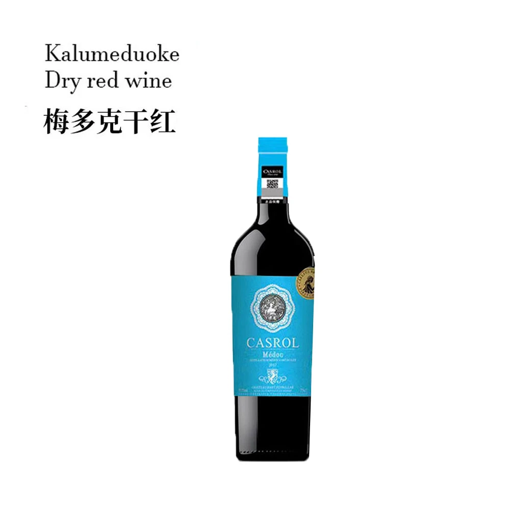 法国原瓶 蓝梅多克干红葡萄酒750*6