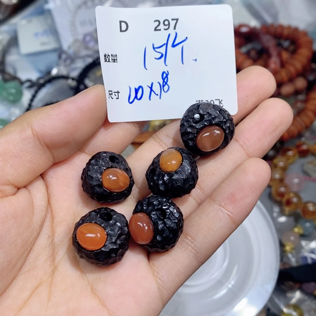 南红玛瑙合金颈饰D297