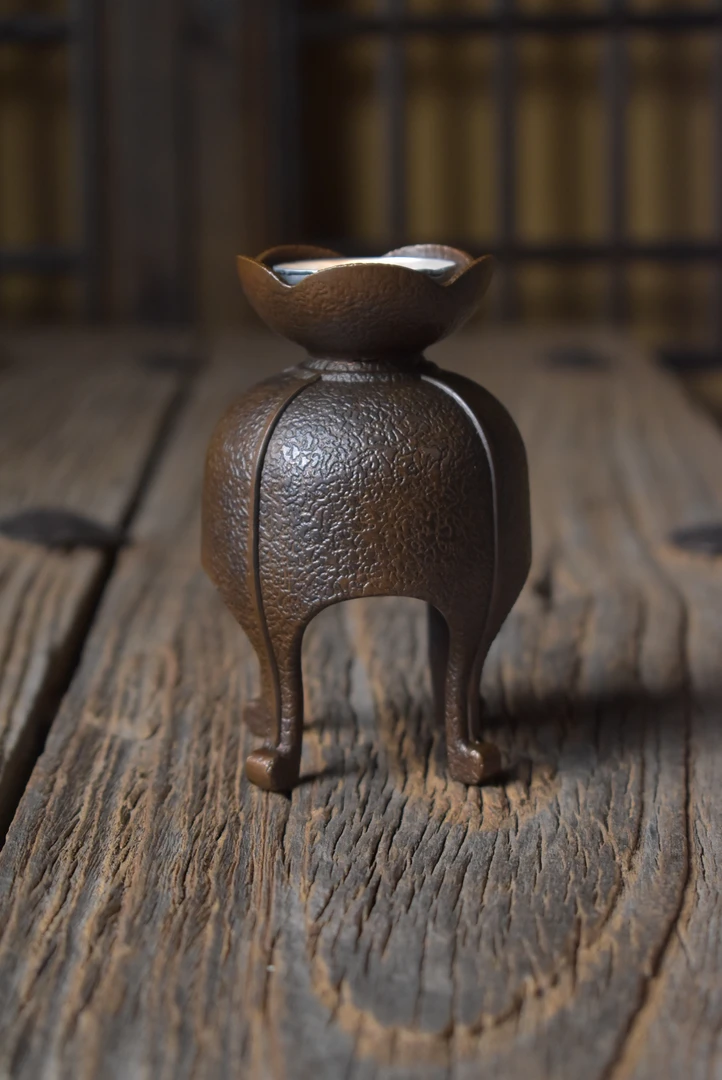 【凡星】仿古老铁烛台 茶室茶空间烛台  古典装饰摆件中式茶道