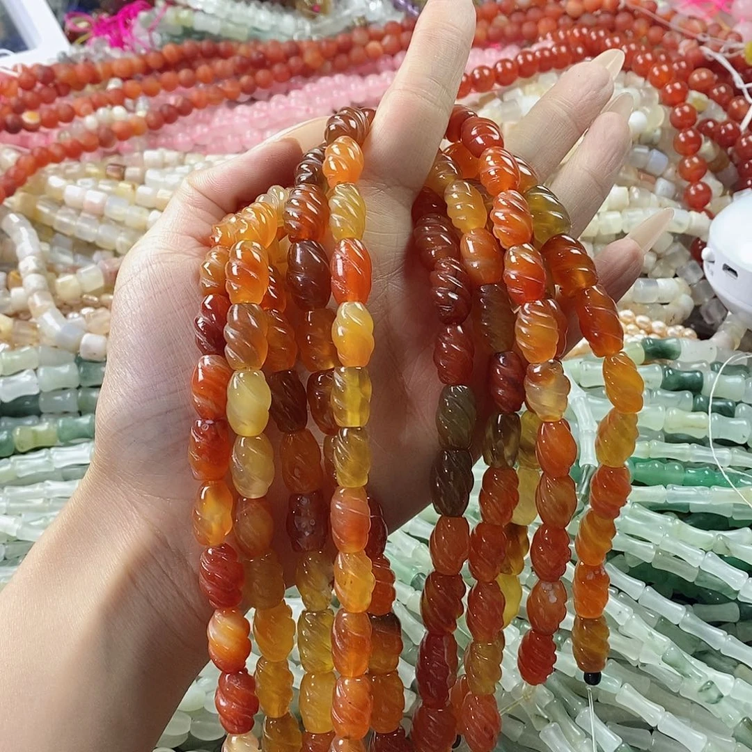 玛瑙/玉髓珠宝半成品未镶嵌一条天然玛瑙