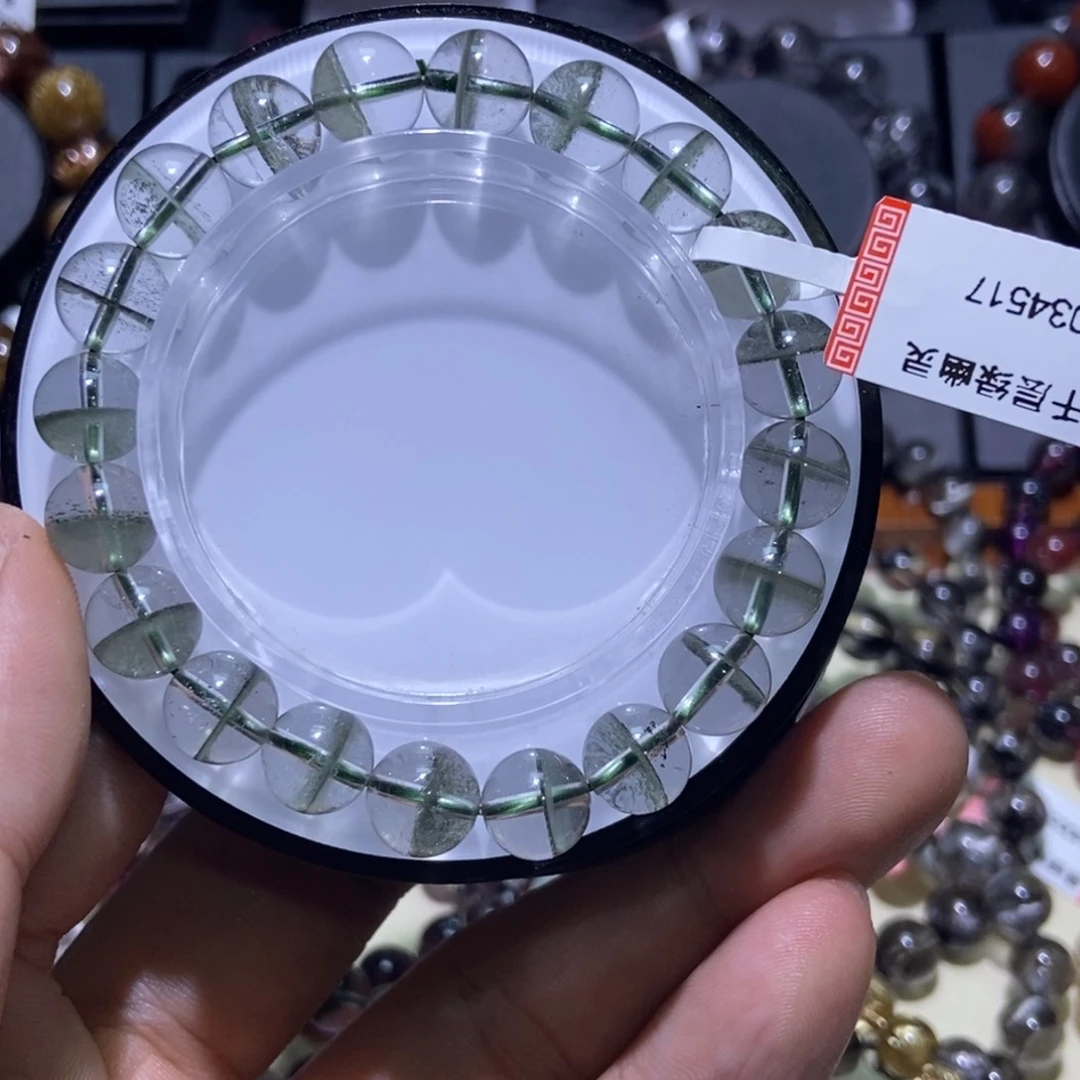 水晶手串未镶嵌摆**鱼绿幽灵