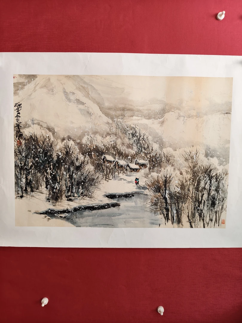 瑞雪兆丰年客厅装饰壁画