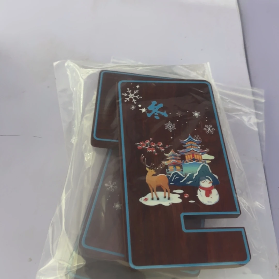 端景台紫檀木类血檀手机支架 四季冬