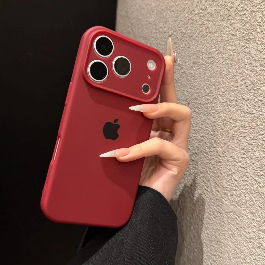 新款磨砂硅胶适用苹果17promax手机壳时尚iPhone16简约15个性14女