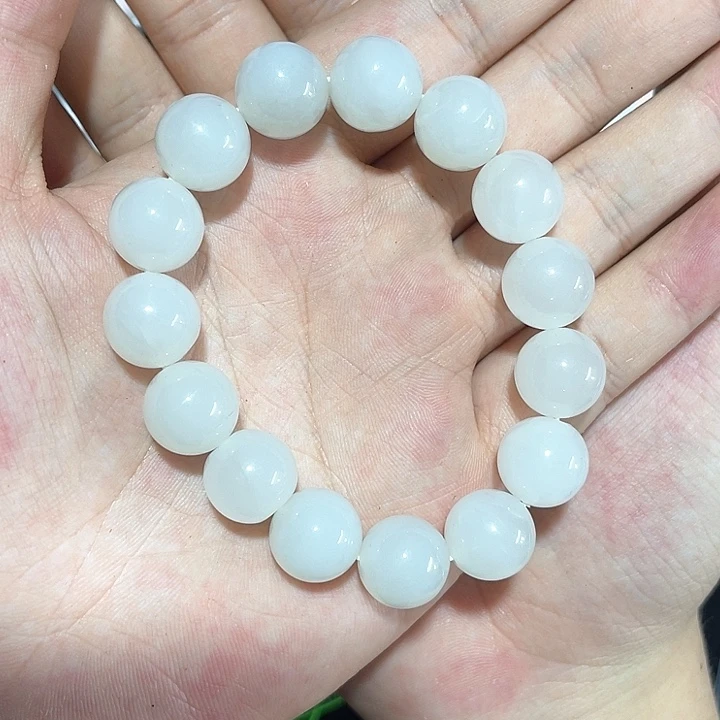 和田玉未镶嵌颈饰青海白手串卡14