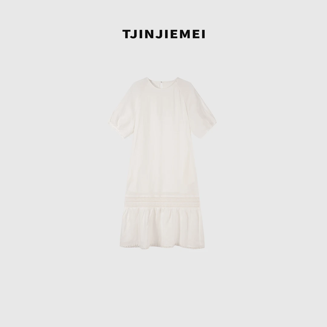 T井姐妹【芭蕾】新款气质优雅显瘦苎麻连衣裙LYQ2504-52159