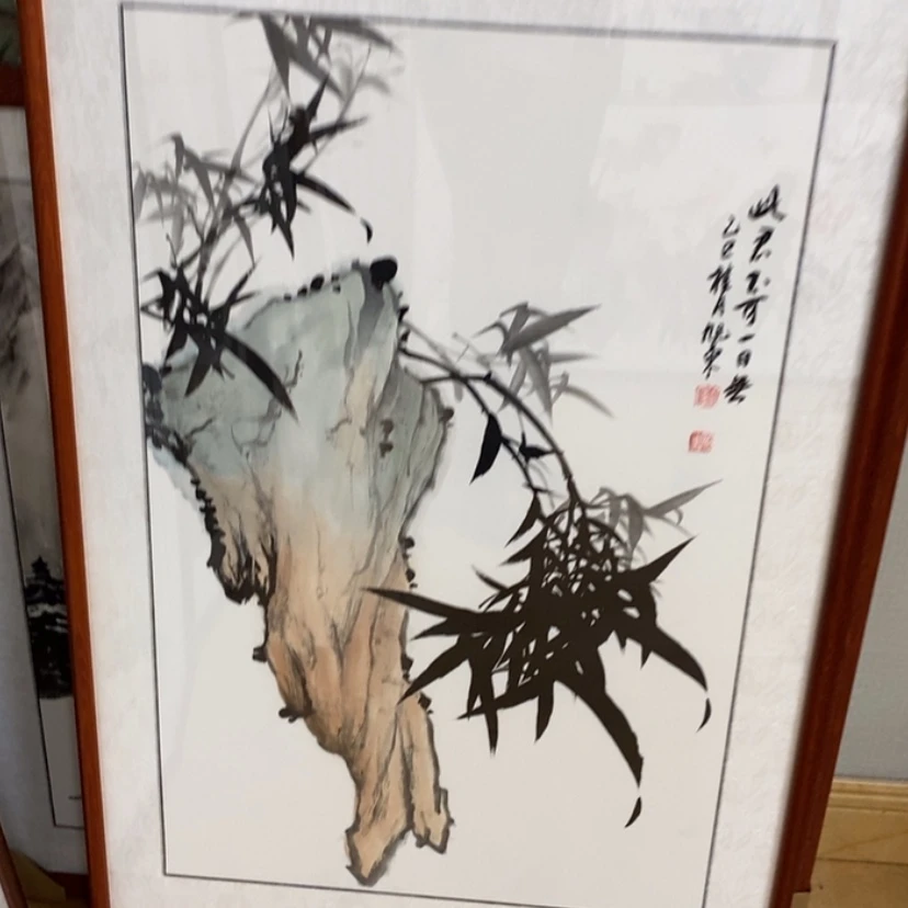 【闪购商品】国画手绘国画带框90.56不退