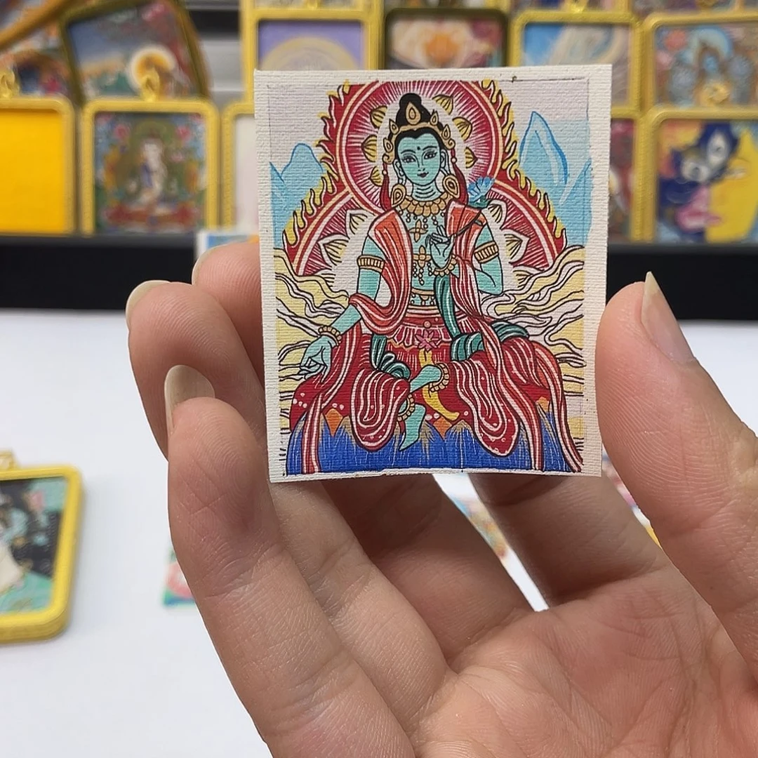 张***英非金属度母卡芯花芯一张